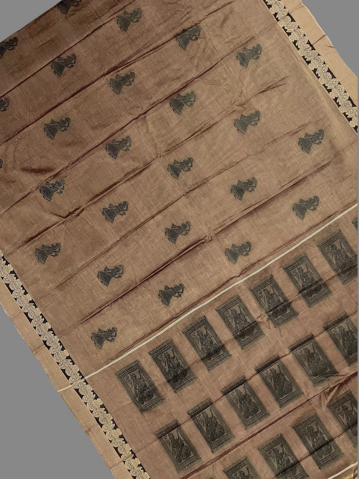 Narayanpet Copper Mauve Cotton Sarees CS40