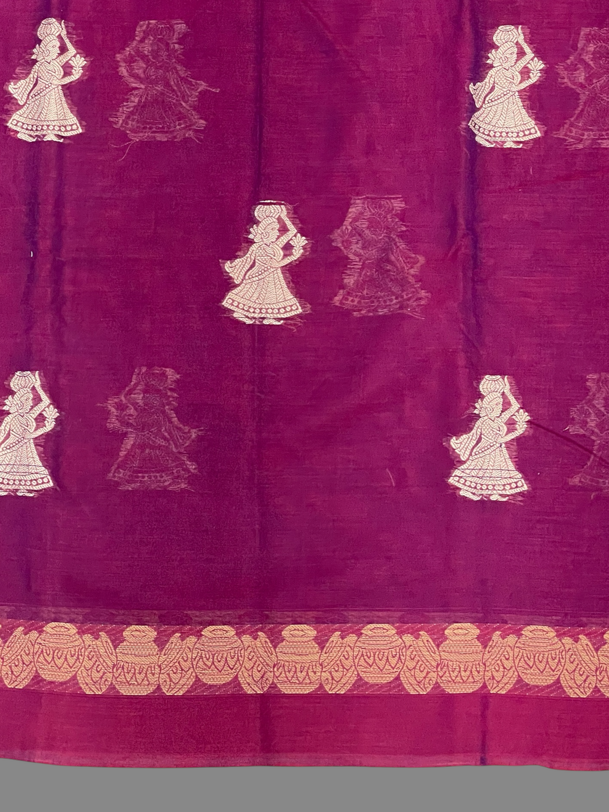Narayanpet Magenta Cotton Sarees CS37