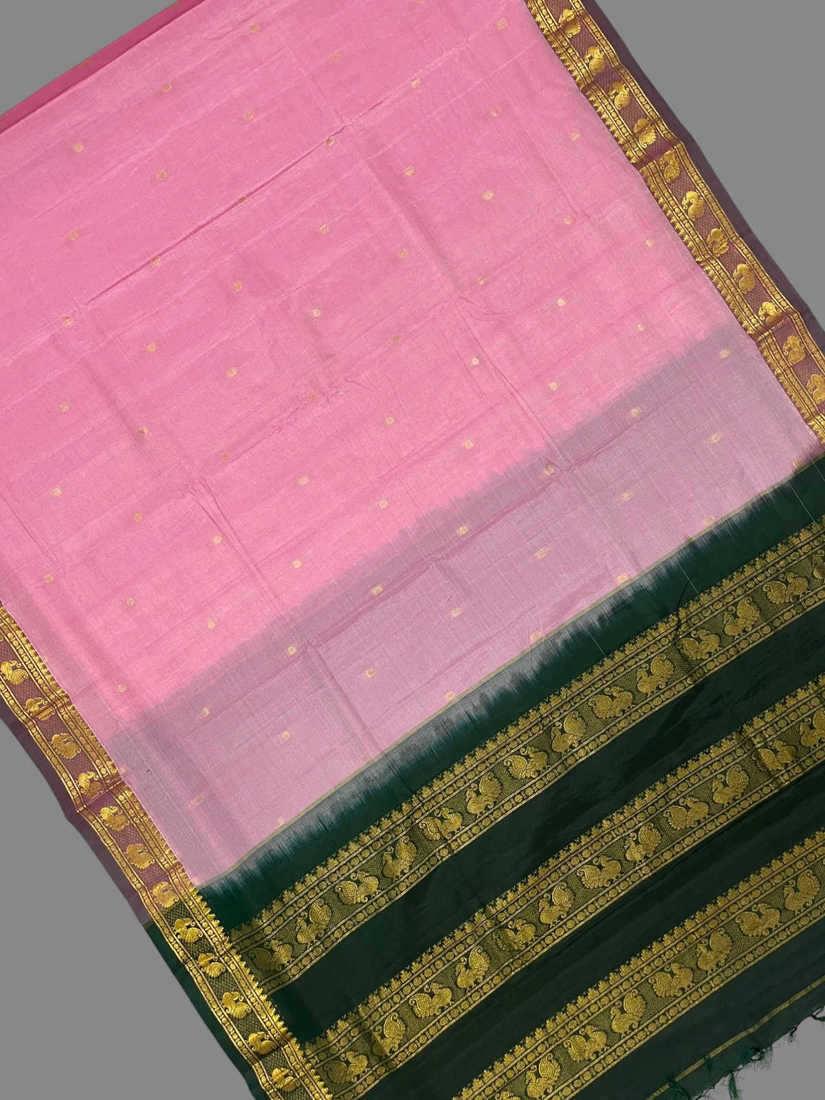 Mahalaxmi Border Light Pink Soft Silk Saree