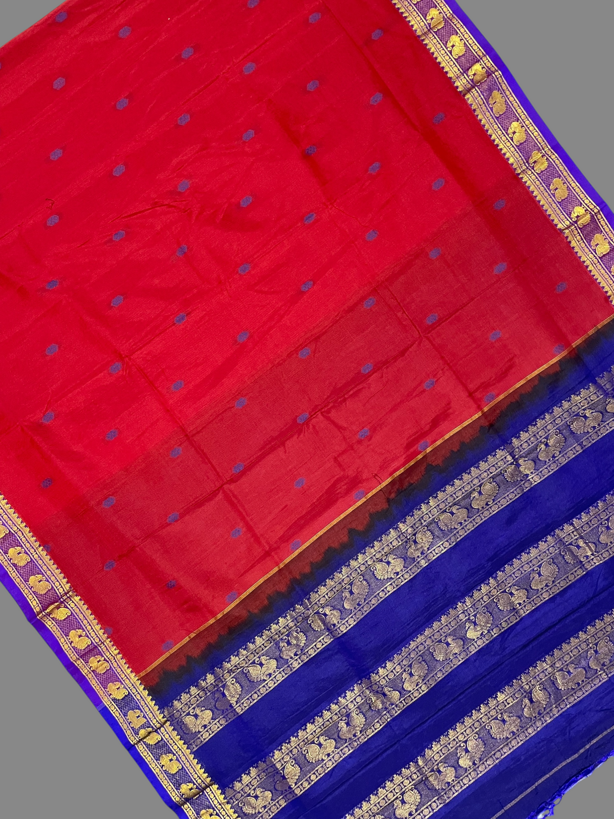 Mahalaxmi Border Red Soft Silk Saree