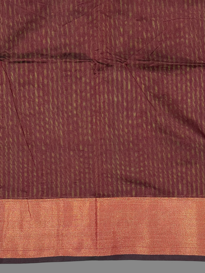 Narayanpet Zari Tissue Mehndi Green Cotton Sarees CS143