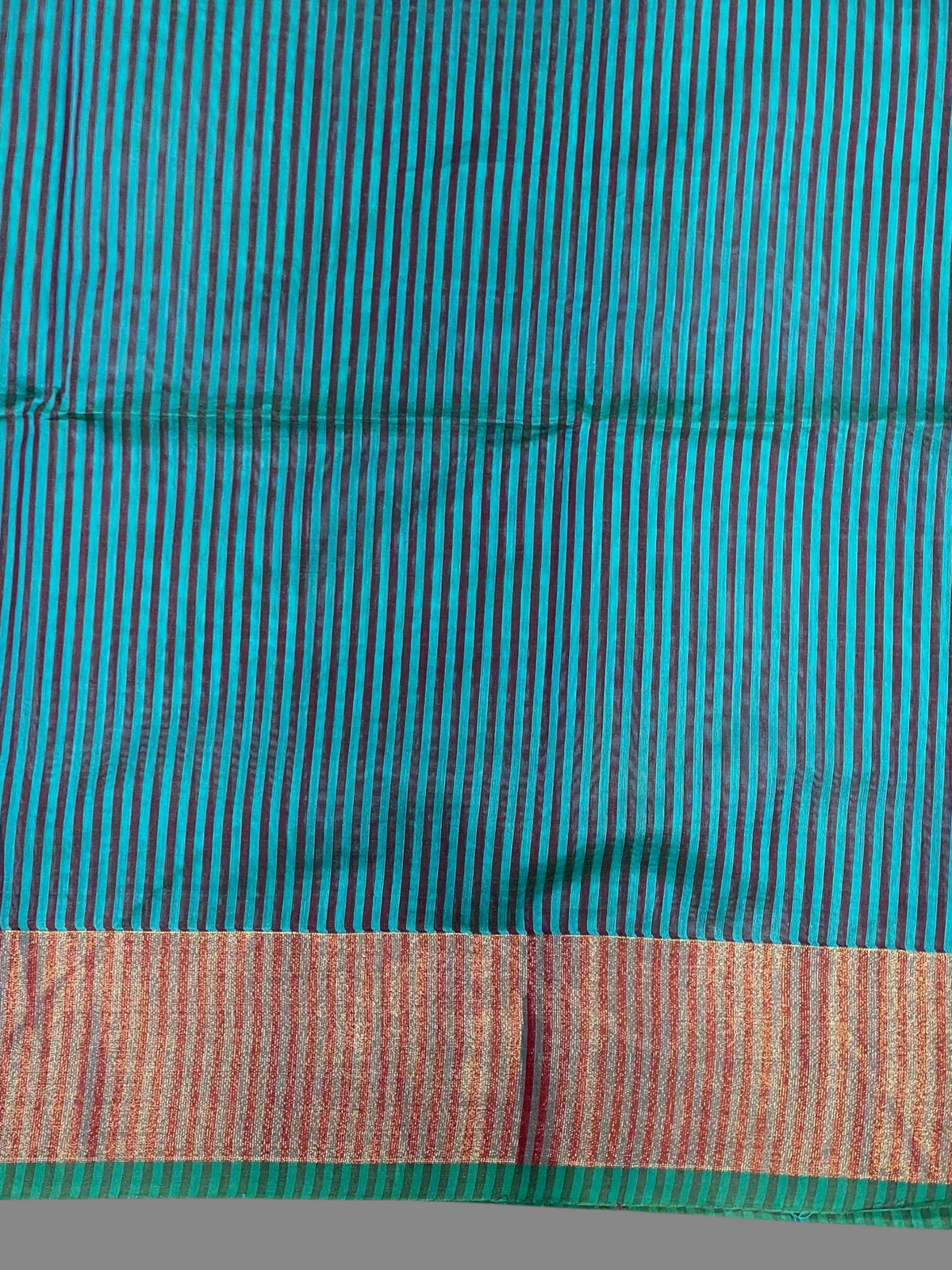 Narayanpet Zari Tissue Light Blue Cotton Saree  CS176