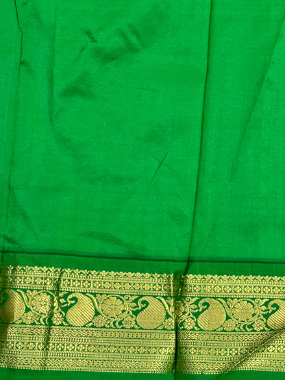 Neelambari Border Royal Blue Pure Silk Saree