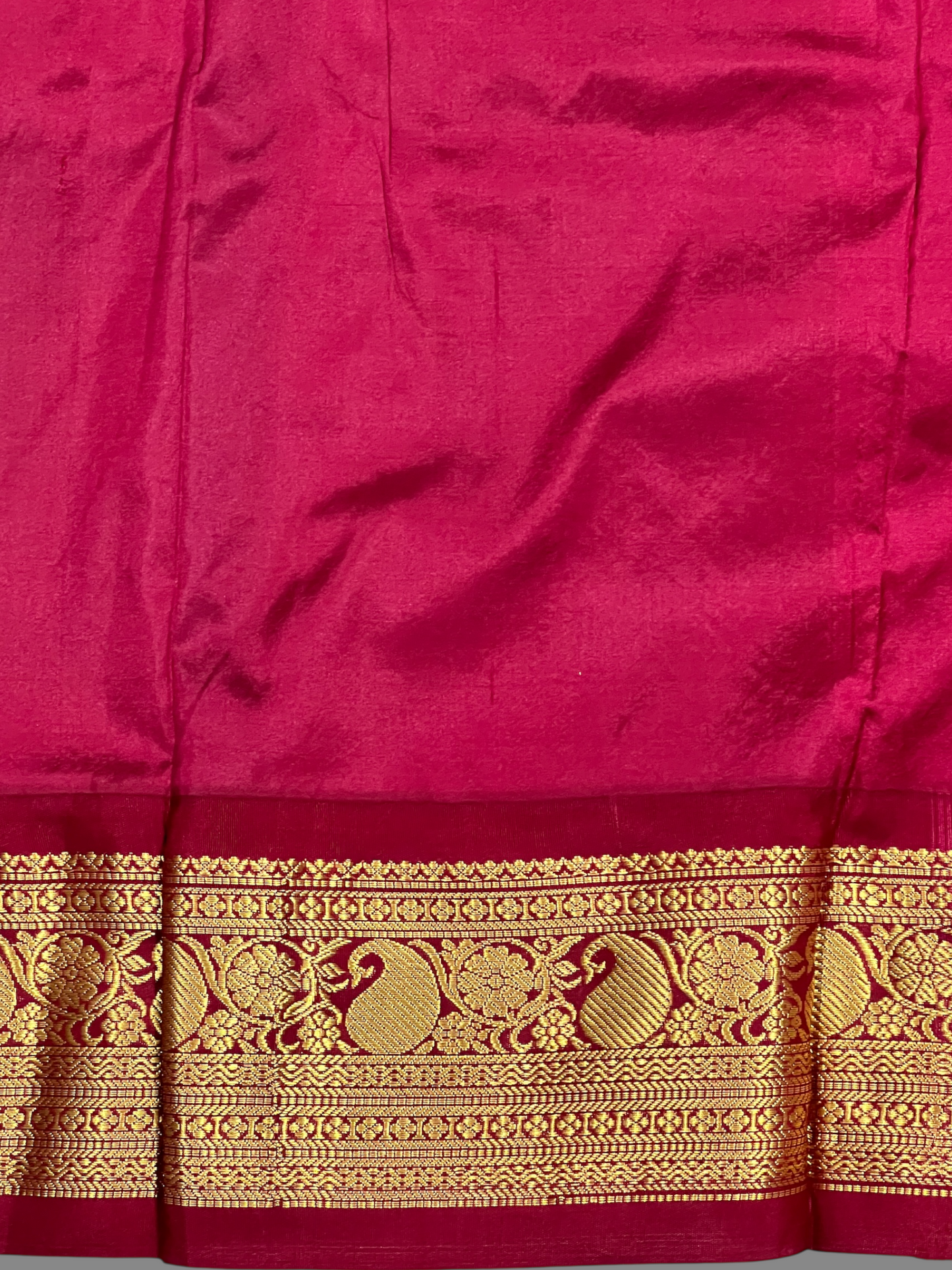 Neelambari Border Blue Pure Silk Saree