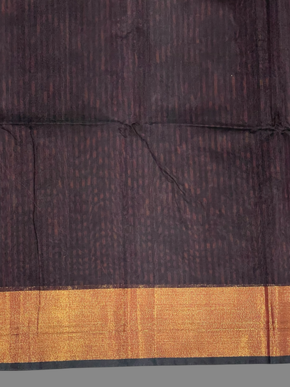 Narayanpet Zari Tissue Maroon Cotton Sarees CS145