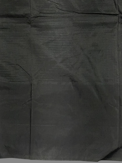 Big Temple Checks Black Half-Mix Sarees