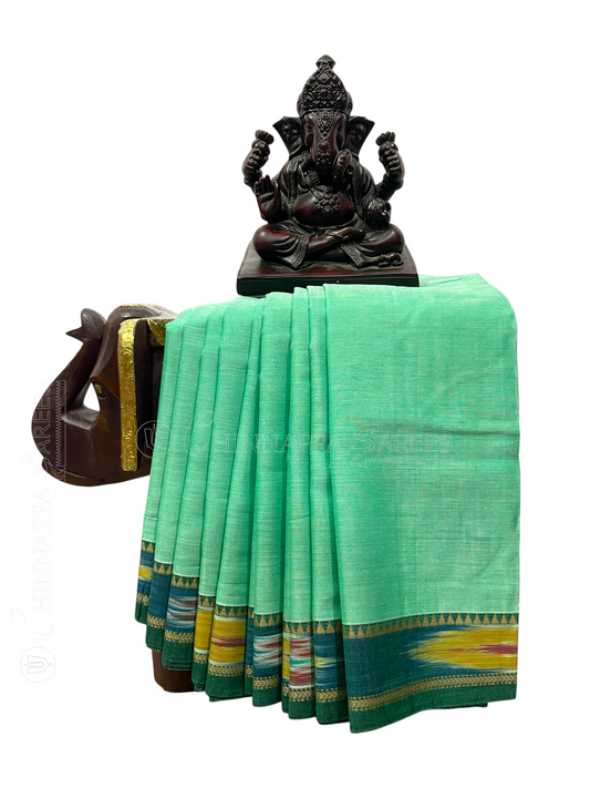 Narayanpet Pista Green Green Cotton Sarees CS129