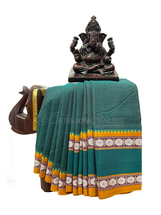 Narayanpet Green Cotton Sarees CS131