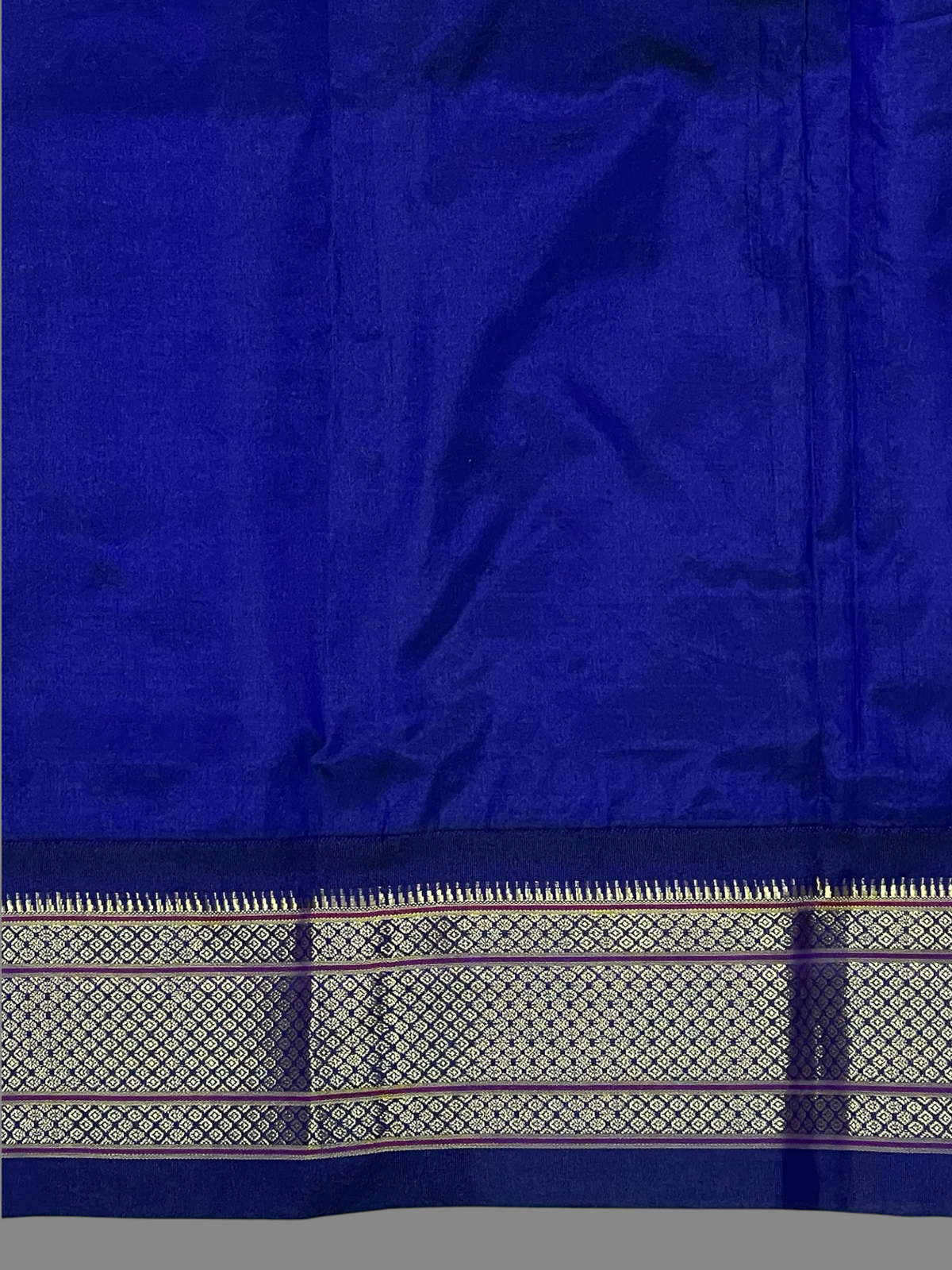 Paithani Stripes Golden Yellow Pure Silk Saree