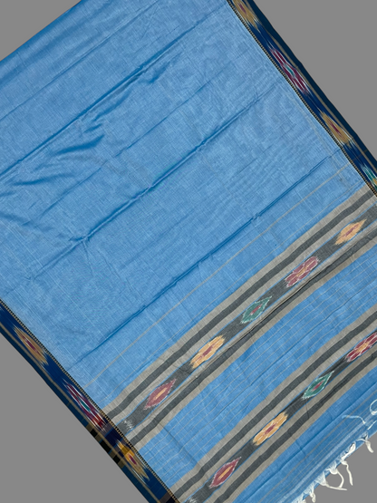 Narayanpet Sky Blue Cotton Sarees CS118
