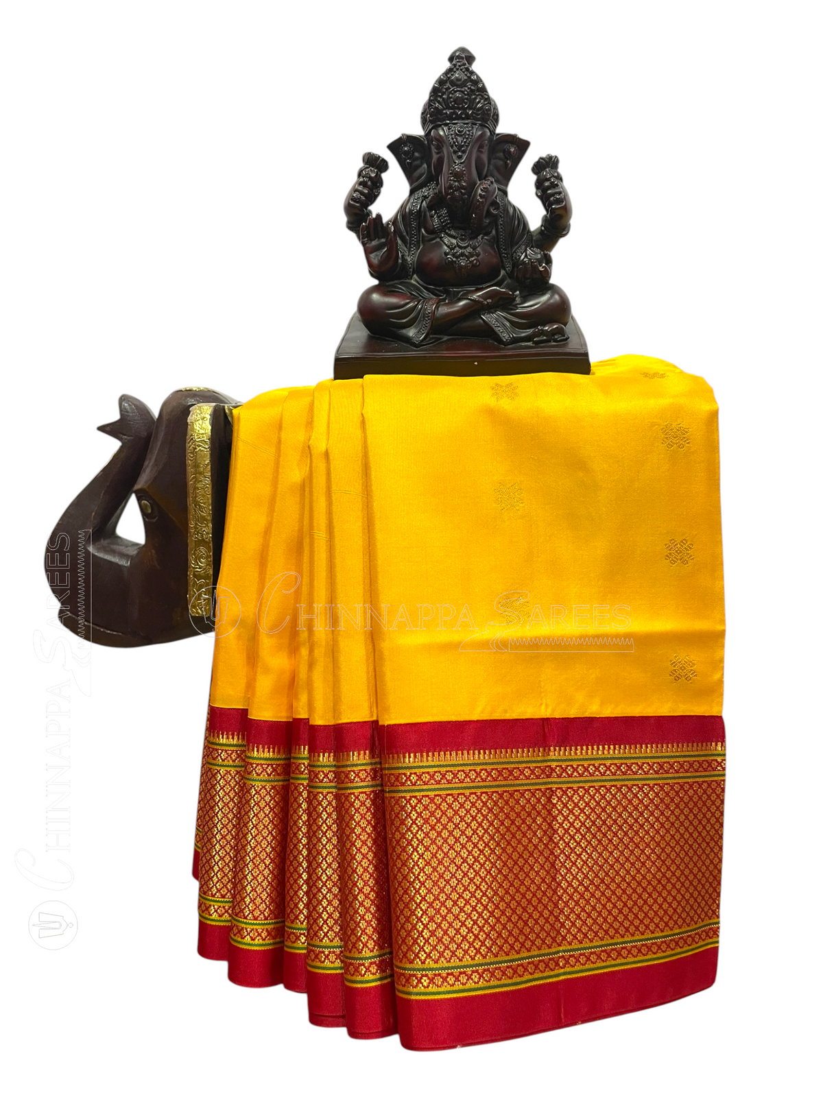 Sunshine Yellow Pure Silk Saree | Diwali Exclusive