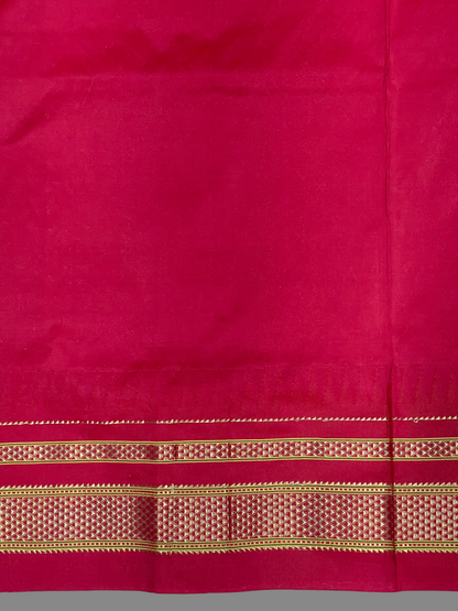 Metallic Steel Grey Pure Silk Saree | Diwali Exclusive