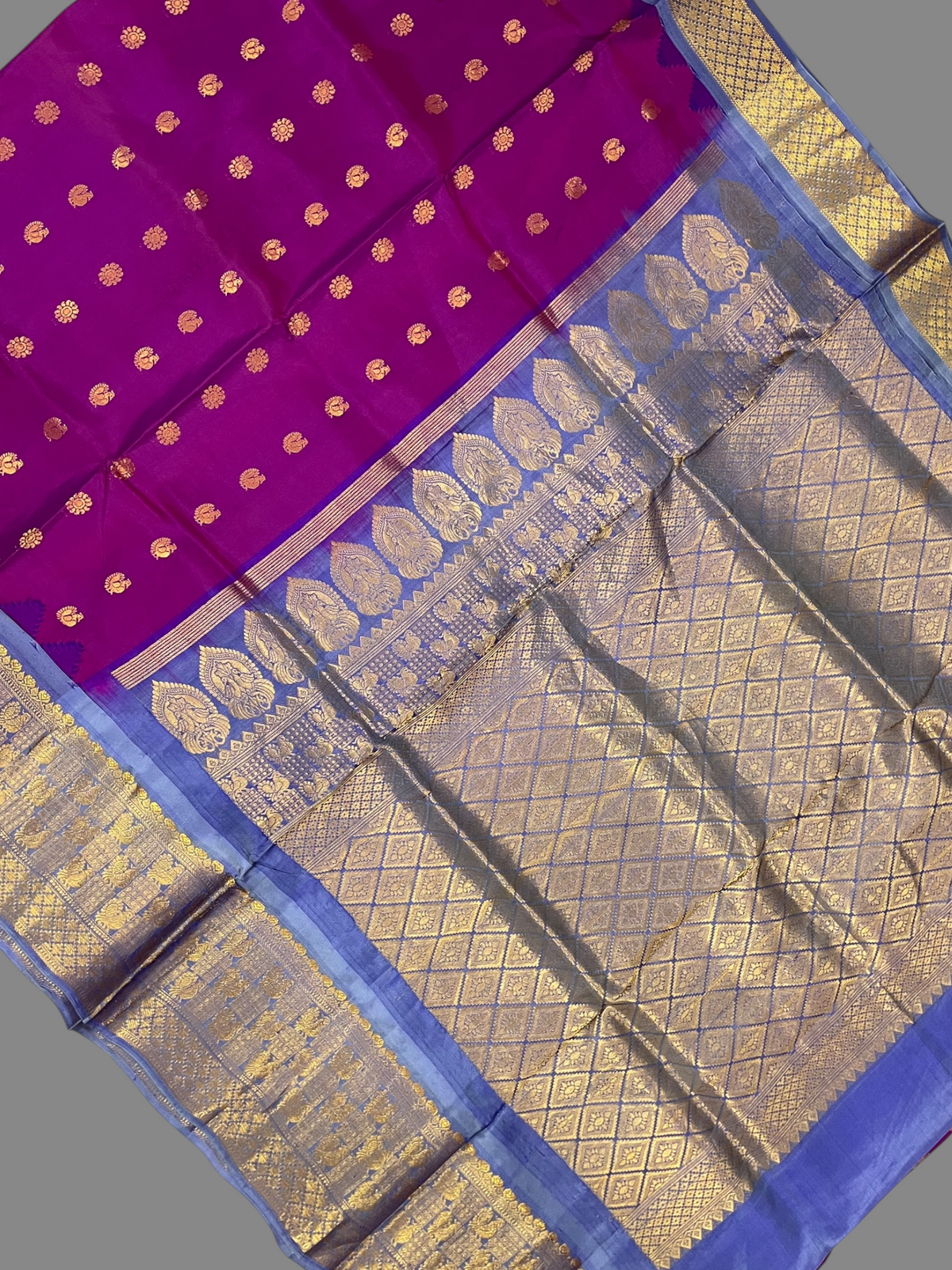 Magenta Pink Pure Silk Saree | Diwali Exclusive