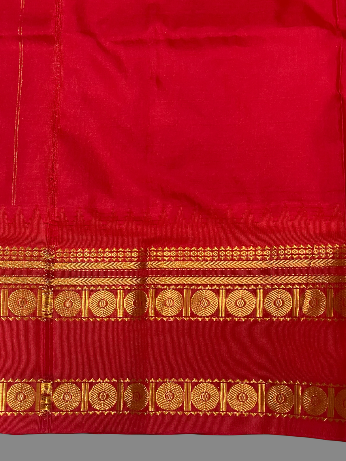 Bottle Green Pure Silk Saree | Navratri Exclusive