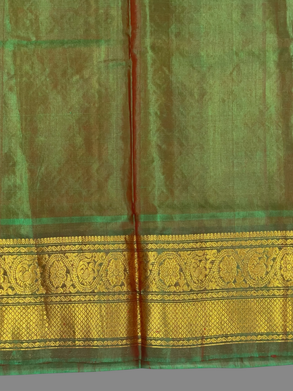 Golden Yellow Sico Cotton Saree | Diwali Exclusive