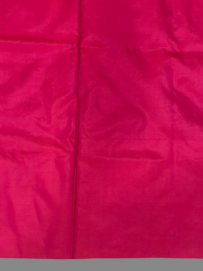 Rani Pink Pure Silk Saree | Navratri Exclusive
