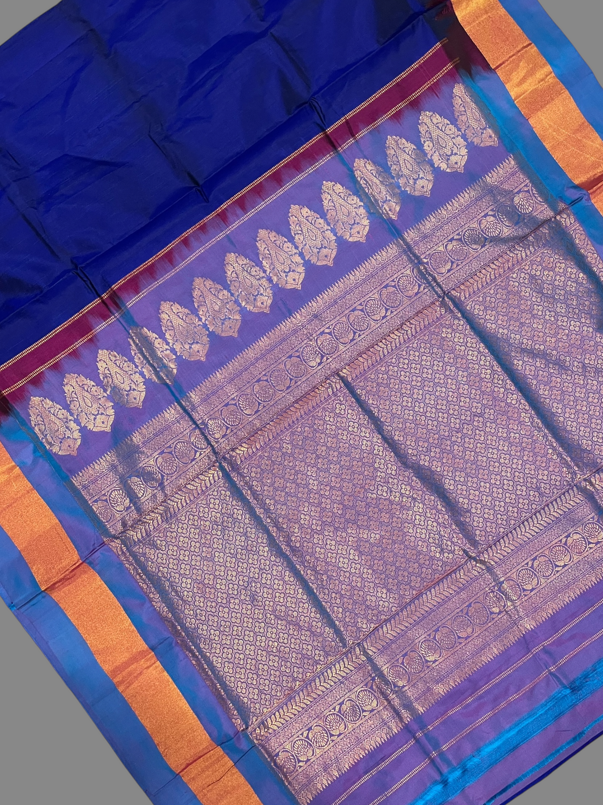 Vibrant Royal Blue Pure Silk Saree | Diwali Exclusive