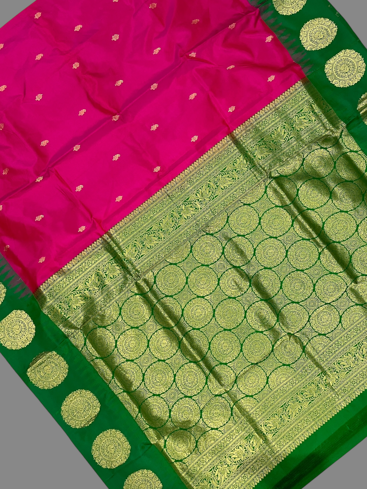 Rani Pink Pure Silk Saree | Diwali Exclusive