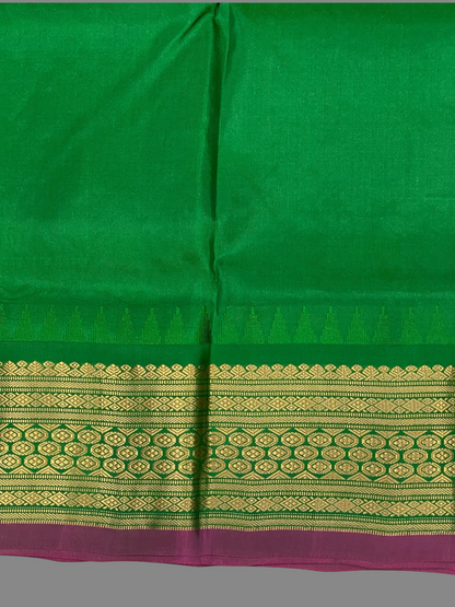 Royal Purple Pure Silk Saree | Diwali Exclusive