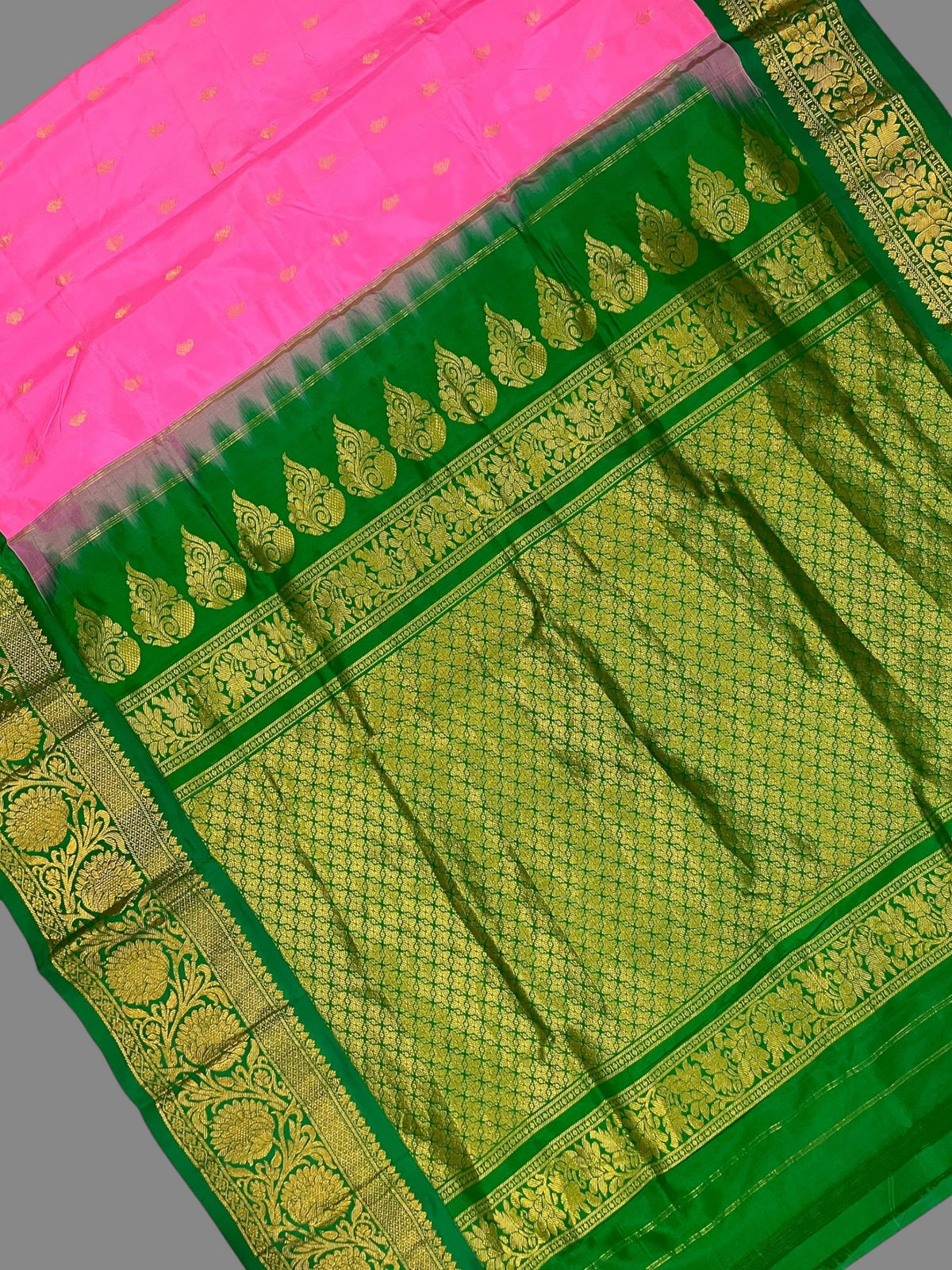 Elegant Rani Pink Pure Silk Saree | Diwali Exclusive