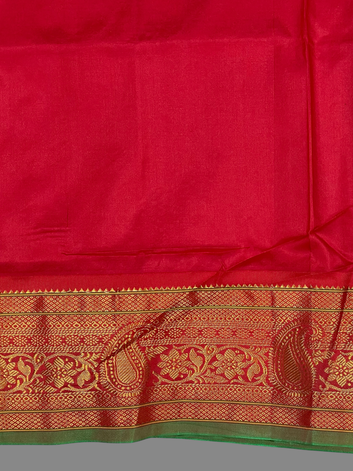 Emerald Green Pure Silk Saree | Diwali Exclusive
