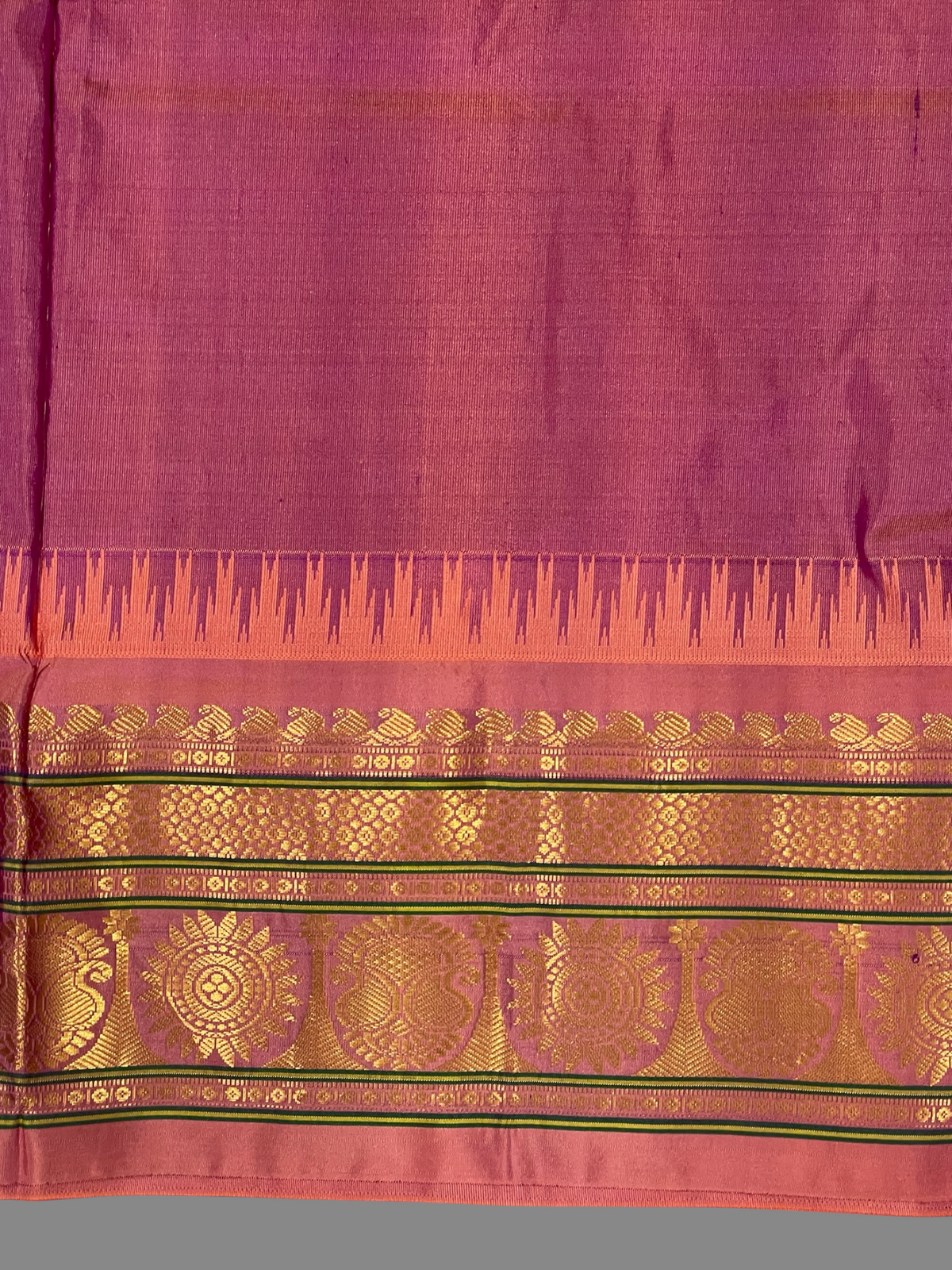 Sandal Cream Pure Silk Saree | Diwali Exclusive