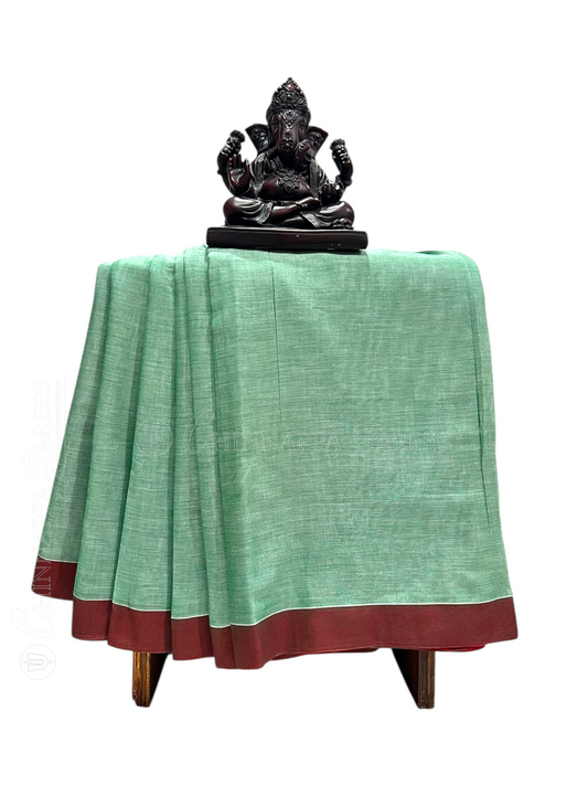 Narayanpet  Pista Green  Cotton Sarees CS12