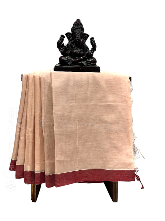 Narayanpet  Cream Cotton Sarees CS8