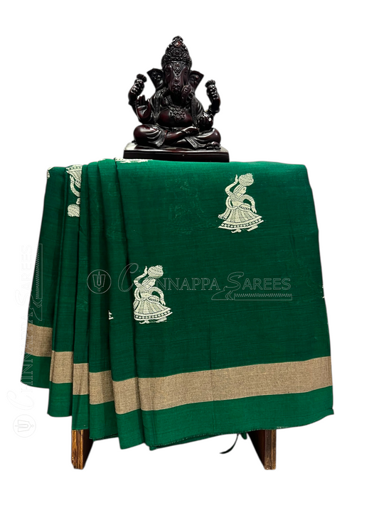 Narayanpet  Green Cotton Sarees CS39