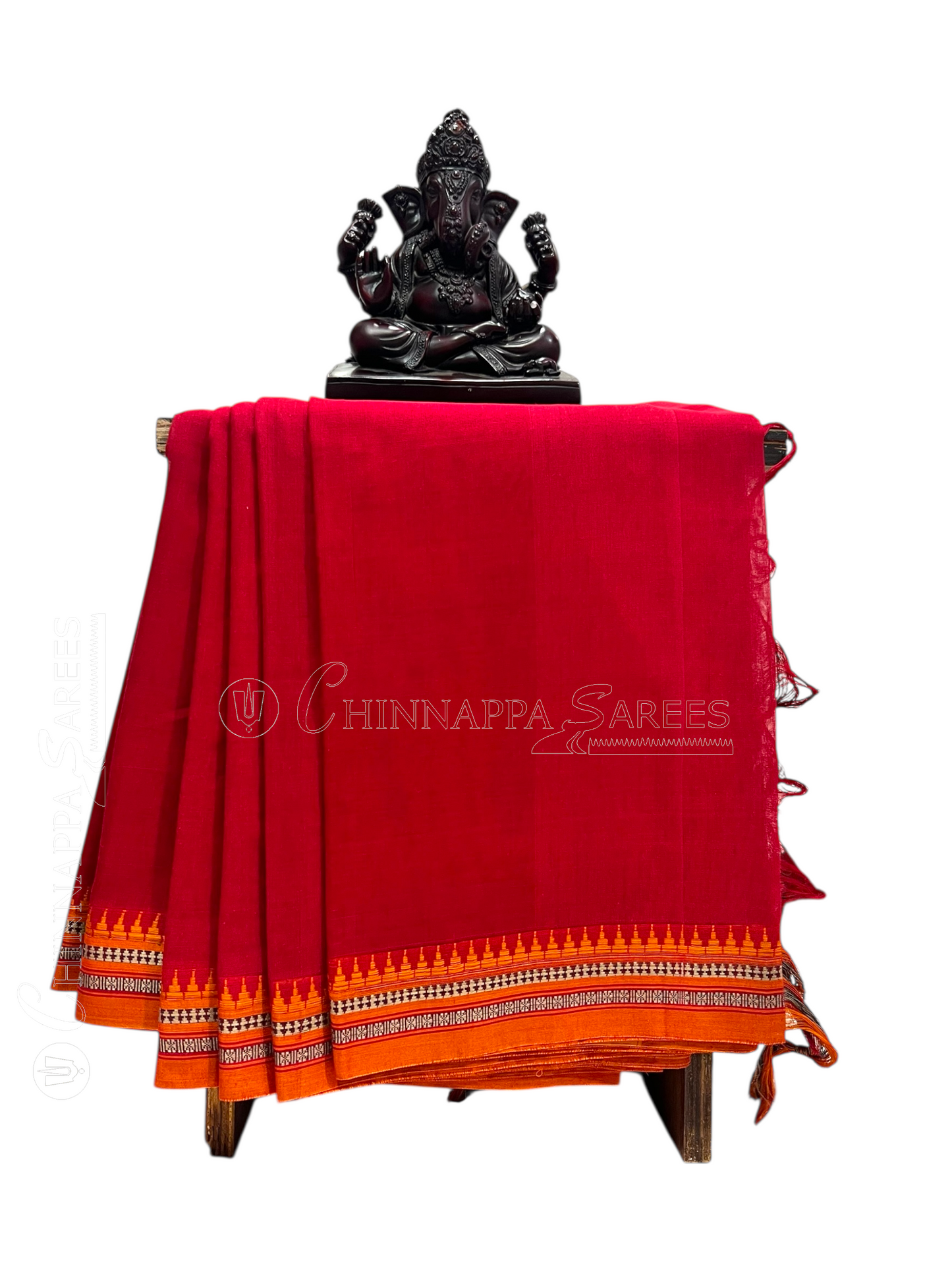 Narayanpet  Red Cotton Sarees CS33