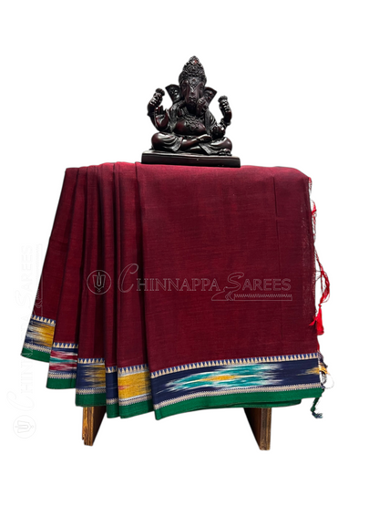 Narayanpet Brown Cotton Sarees CS2