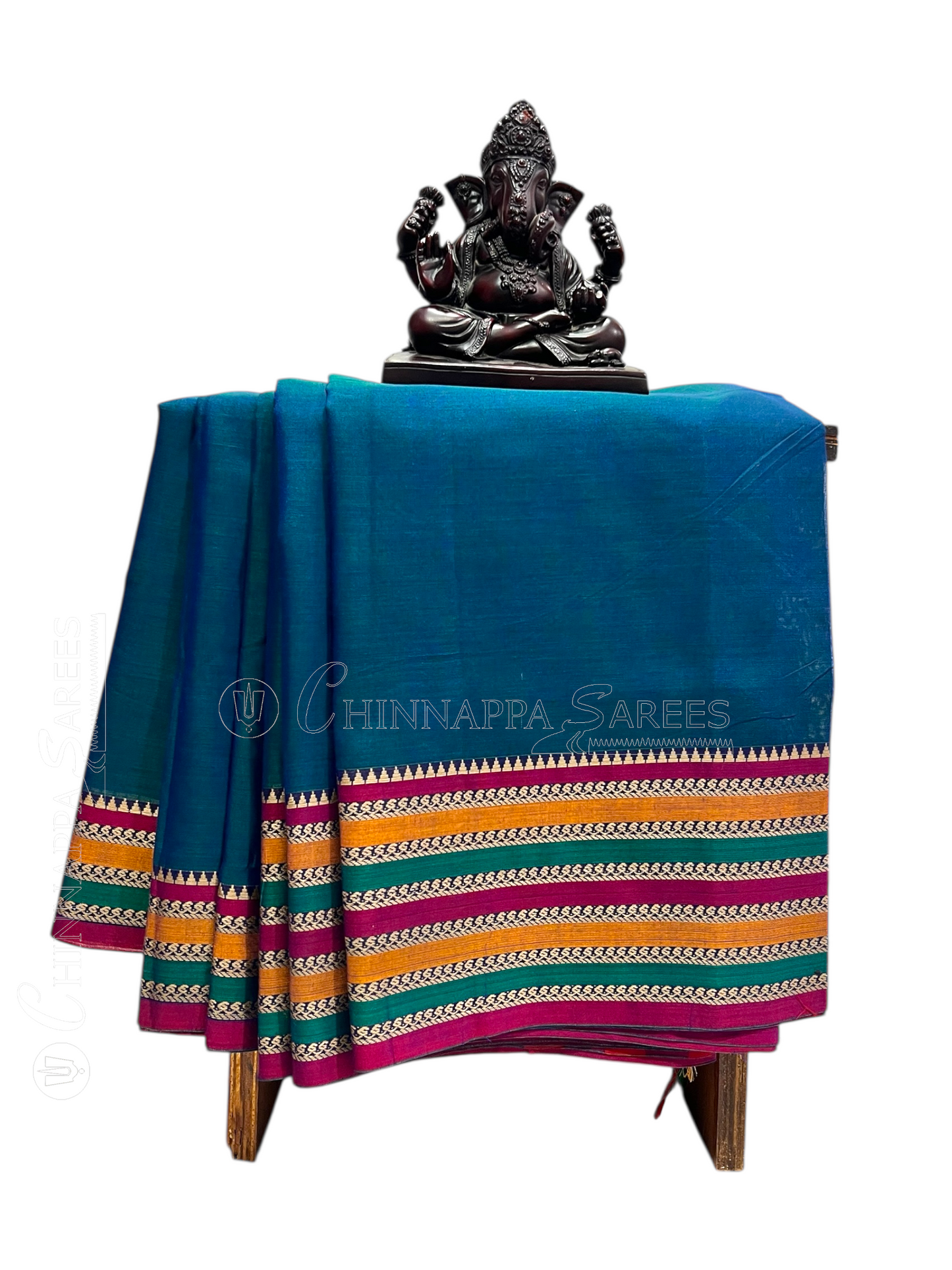 Narayanpet  Ananda Blue Cotton Sarees CS29