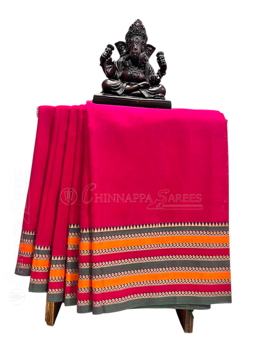 Narayanpet  Pink Cotton Sarees CS27