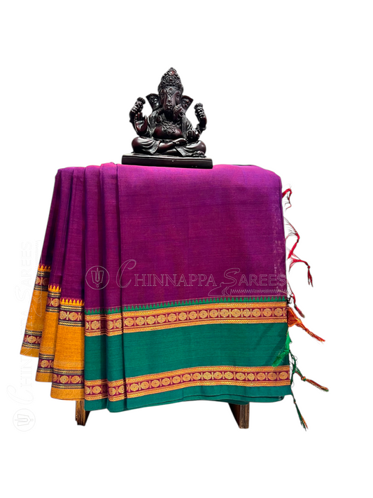 Narayanpet  Magenta Cotton Sarees CS22