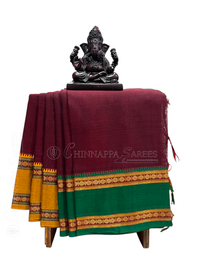 Narayanpet  Brown Cotton Sarees CS20