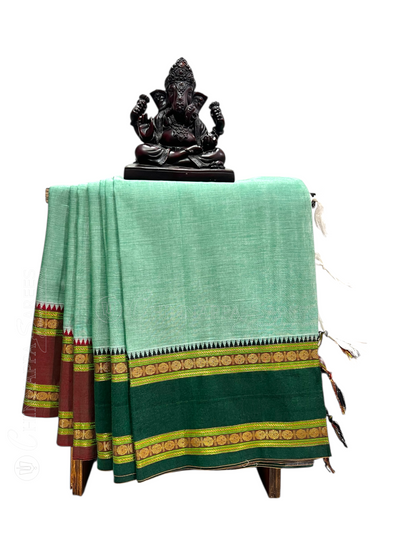 Narayanpet  Pista Green Cotton Sarees CS21