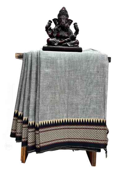 Narayanpet  Grey Cotton Sarees CS15