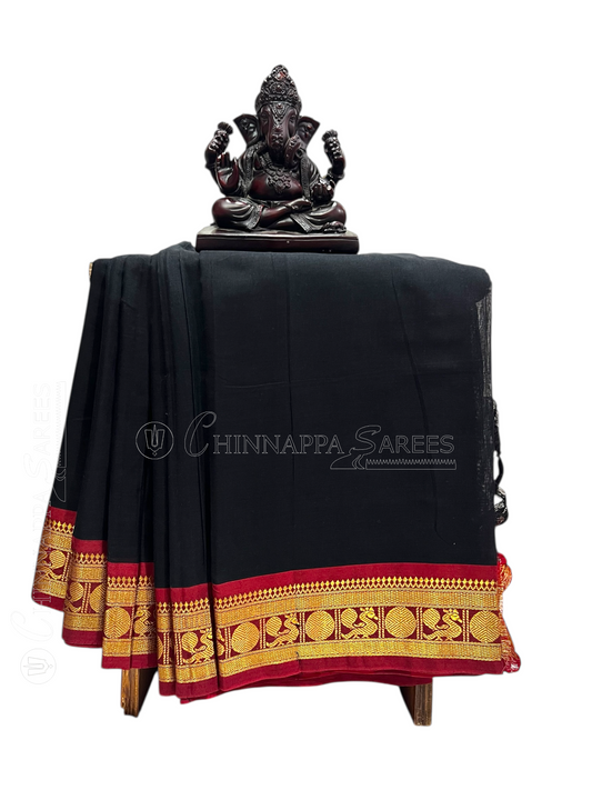 Narayanpet  Black Cotton Sarees CS42