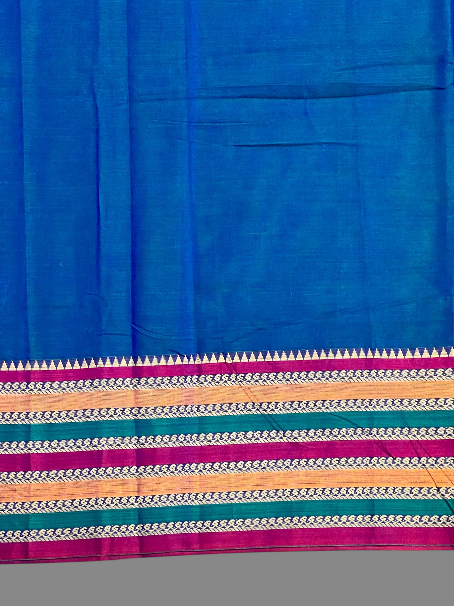 Narayanpet  Ananda Blue Cotton Sarees CS29