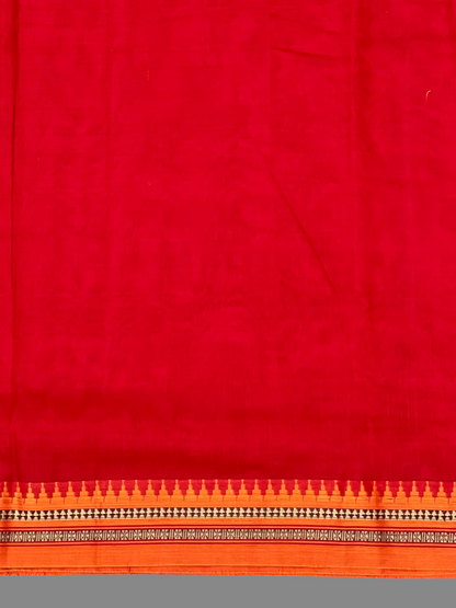 Narayanpet  Red Cotton Sarees CS33