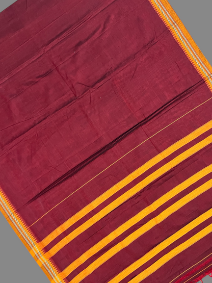 Narayanpet  Brown Cotton Sarees CS34