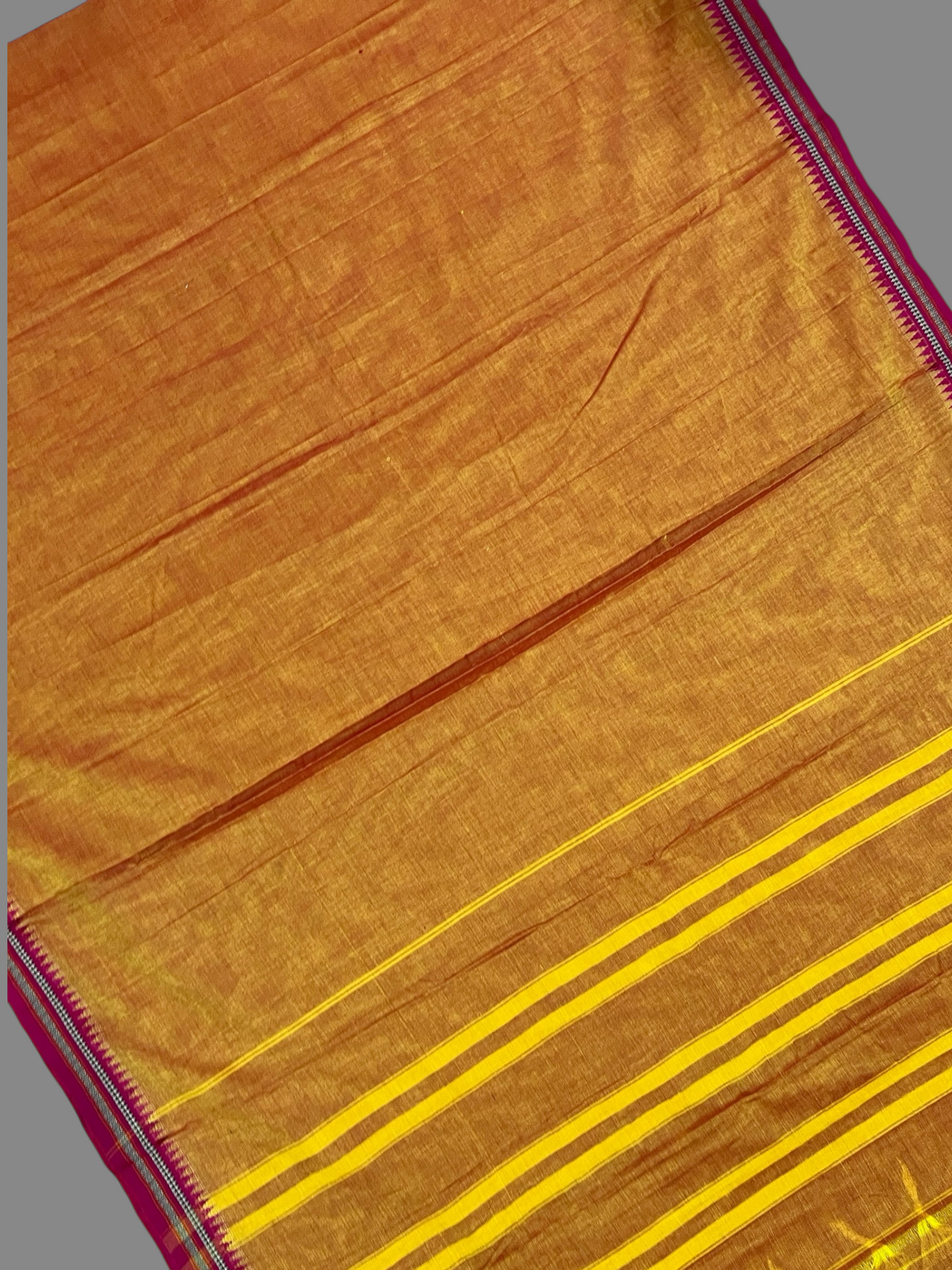 Narayanpet  Orange Cotton Sarees CS35