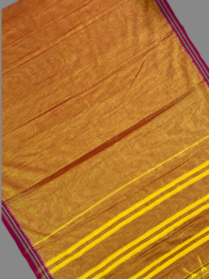 Narayanpet  Orange Cotton Sarees CS35