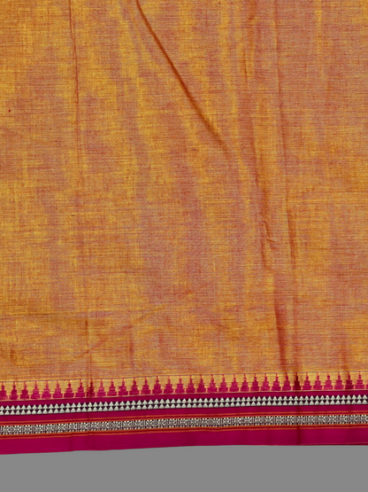 Narayanpet  Orange Cotton Sarees CS35
