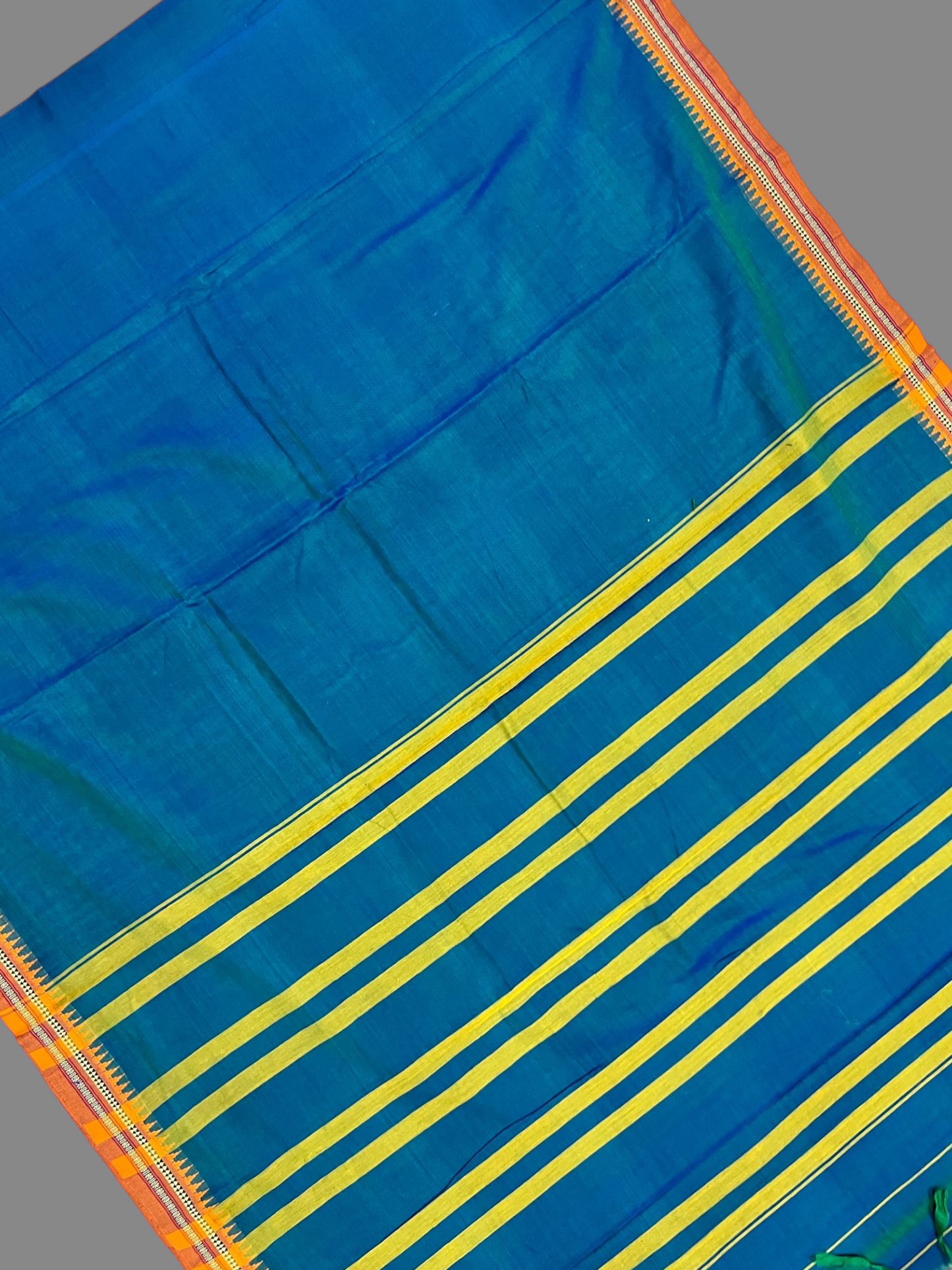Narayanpet  Ananda Blue Cotton Sarees CS36