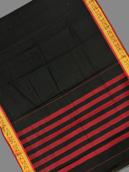Narayanpet  Black Cotton Sarees CS42