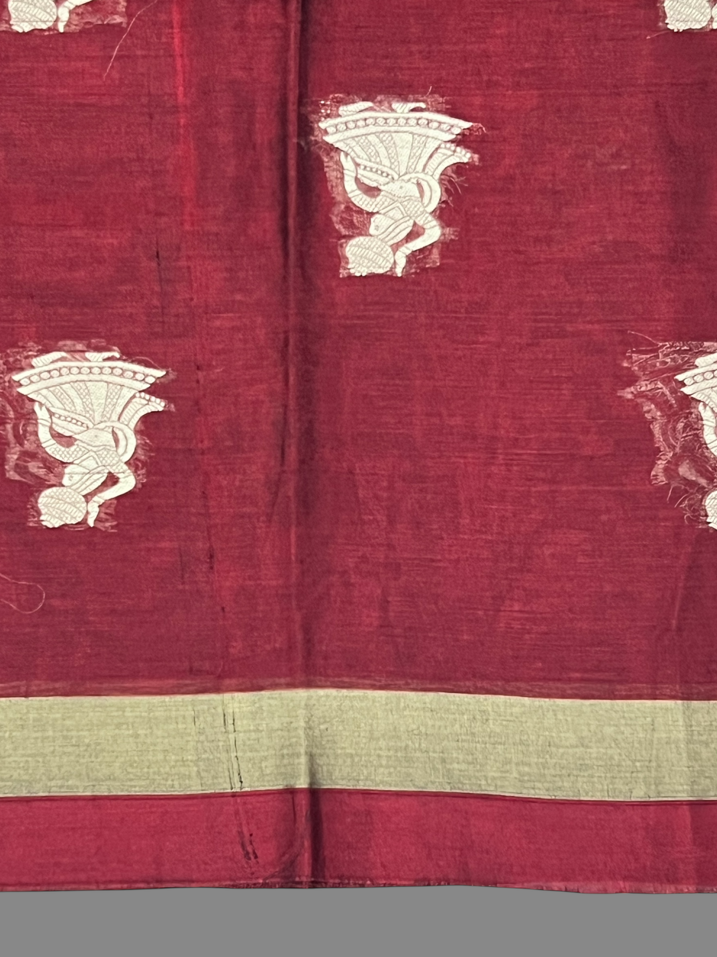 Narayanpet  Red  Brown Cotton Sarees CS41