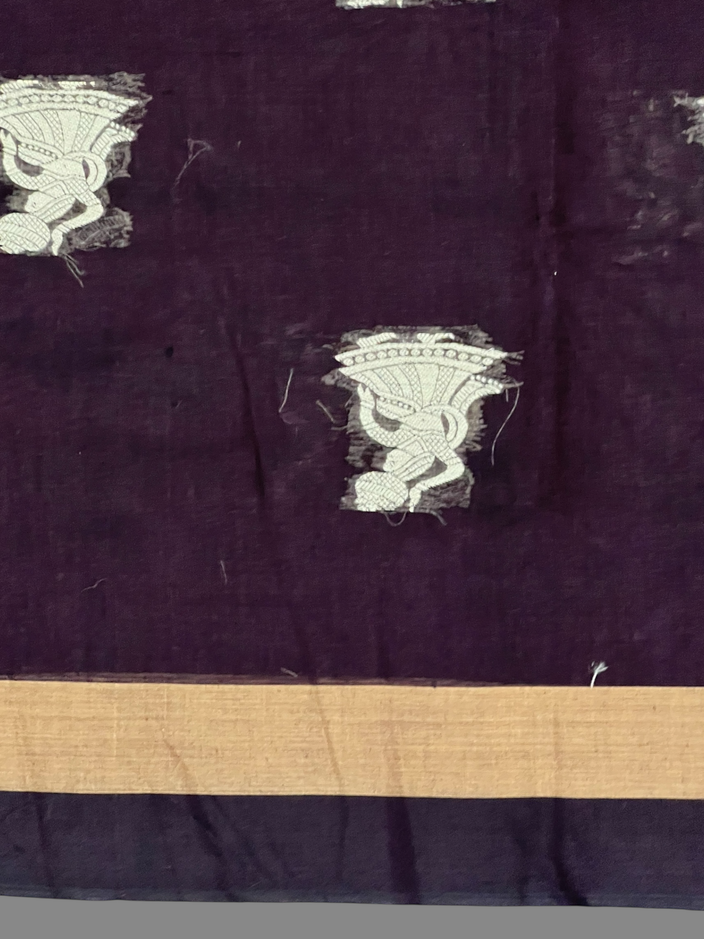Narayanpet  Dark Brown Cotton Sarees CS37