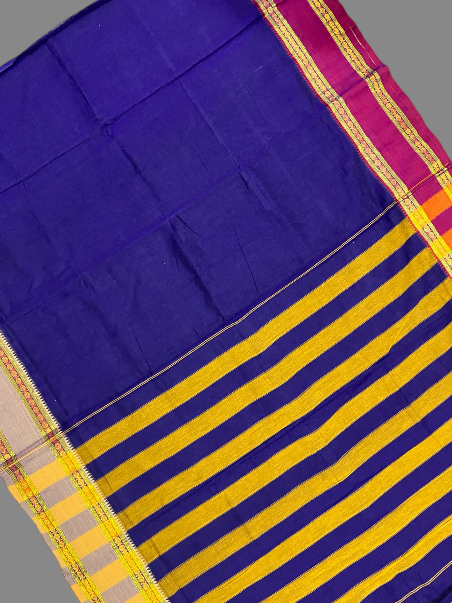 Narayanpet  Royal Blue Cotton Sarees CS24