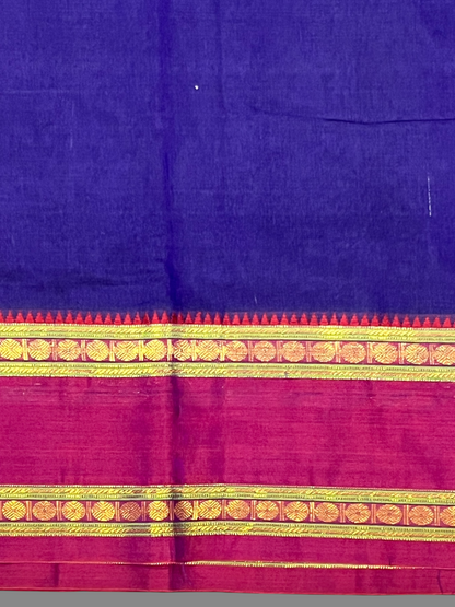 Narayanpet  Royal Blue Cotton Sarees CS24
